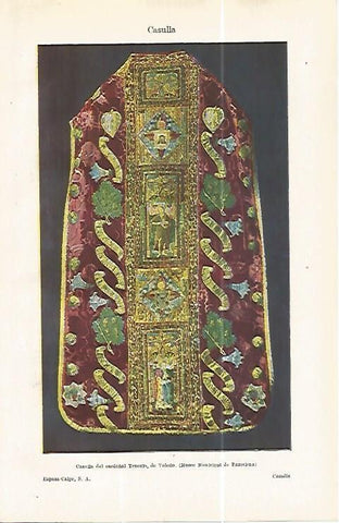 LAMINA ESPASA 32392: Casulla del Cardenal Tenorio