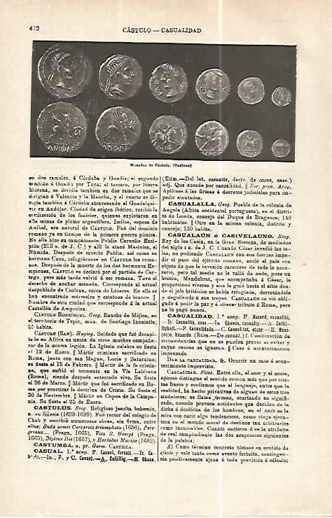 LAMINA ESPASA 32390: Monedas de Castulo