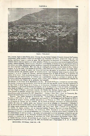 LAMINA ESPASA 32438: Vista de Cazorla, Jaen