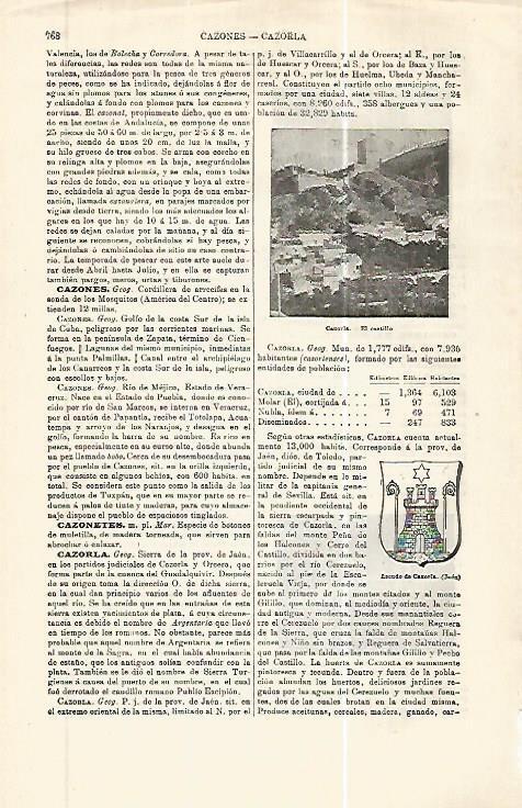 LAMINA ESPASA 32437: Castillo de Cazorla, Jaen