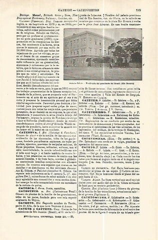 LAMINA ESPASA 32421: Palacio Catete en Rio de Janeiro