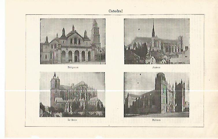 LAMINA ESPASA 32416: Catedral de Amiens, Le Mans, Potiers y Perigueux
