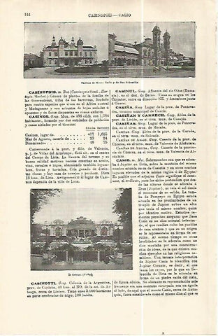 LAMINA ESPASA 32349: Casinos de Montecarlo y San Sebastian
