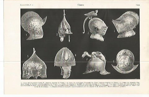 LAMINA ESPASA 32346: Cascos de reyes