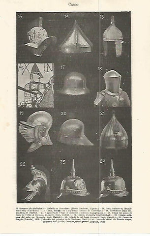 LAMINA ESPASA 32344: Tipos de casco historicos