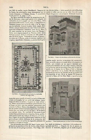 LAMINA ESPASA 32329: Casas de La Meca, Arabia