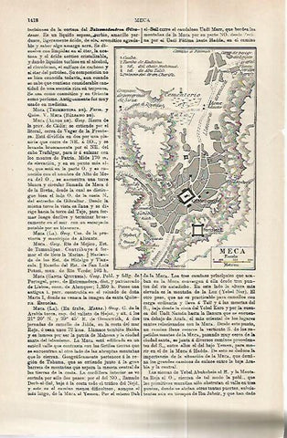 LAMINA ESPASA 32328: Plano de La Meca