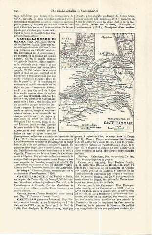 LAMINA ESPASA 32362: Mapa de los alrededores de Castellammare