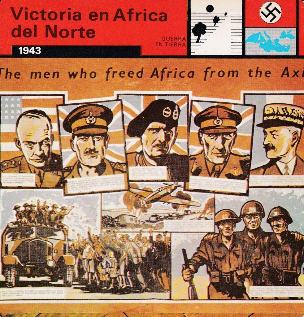 FICHA GUERRA EN TIERRA: VICTORIA EN AFRICA DEL NORTE. 1943