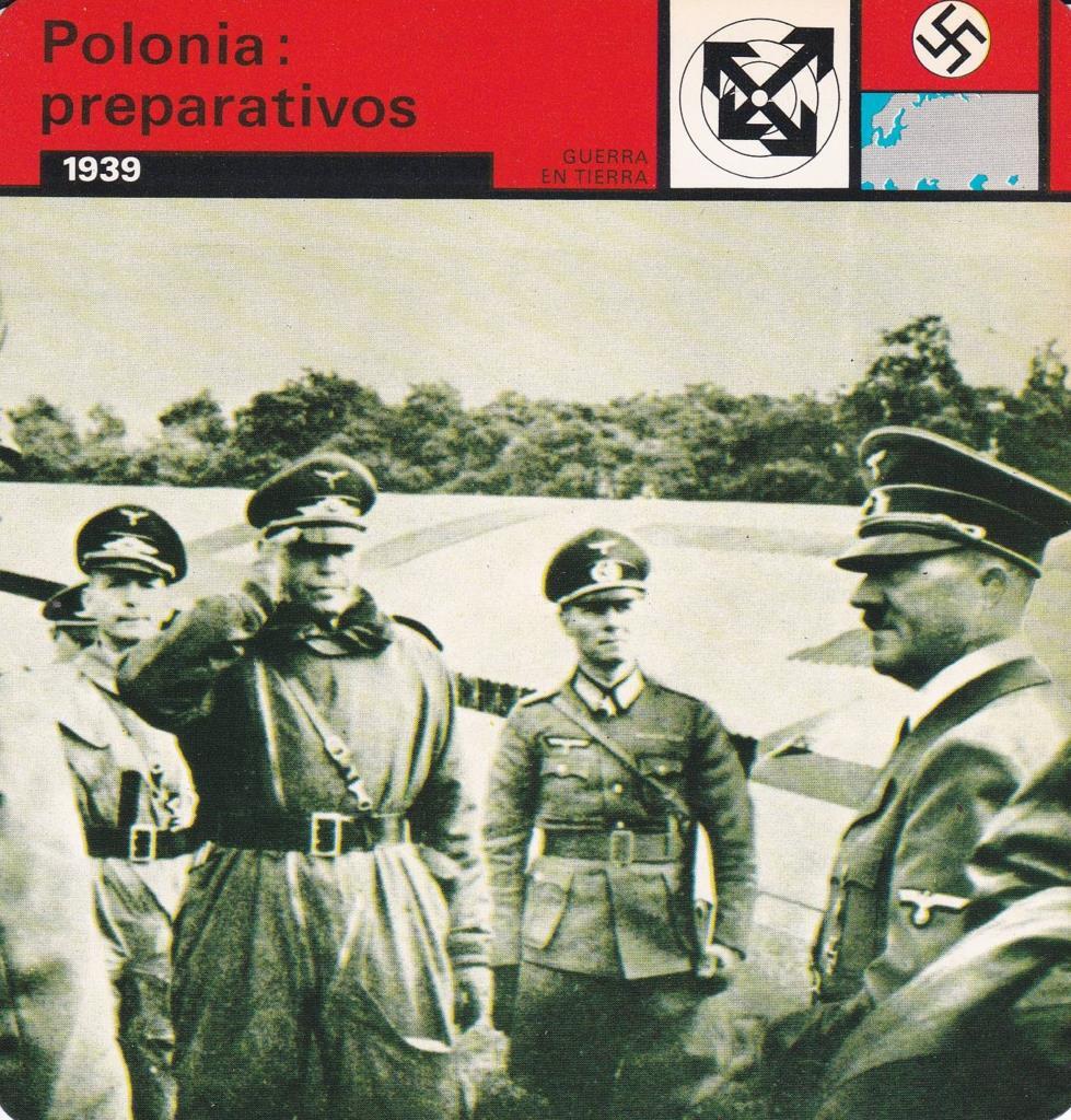 FICHA GUERRA EN TIERRA: POLONIA: PREPARATIVOS. 1939