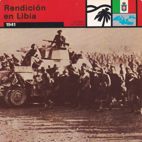 FICHA GUERRA EN TIERRA: RENDICION EN LIBIA. 1941