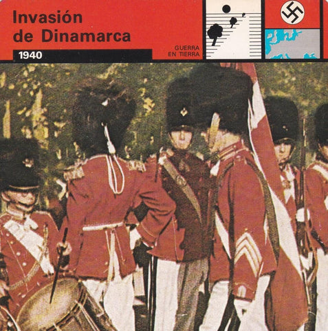 FICHA GUERRA EN TIERRA: INVASION DE DINAMARCA. 1940