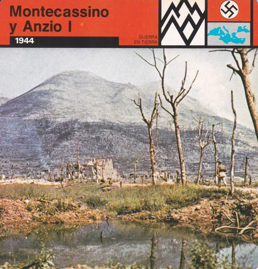 FICHA GUERRA EN TIERRA: MONTECASSINO Y ANZIO I. 1944