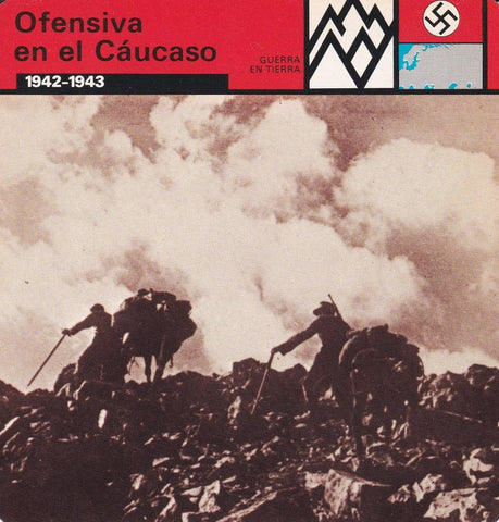 FICHA GUERRA EN TIERRA: OFENSIVA EN EL CAUCASO. 1942-1943