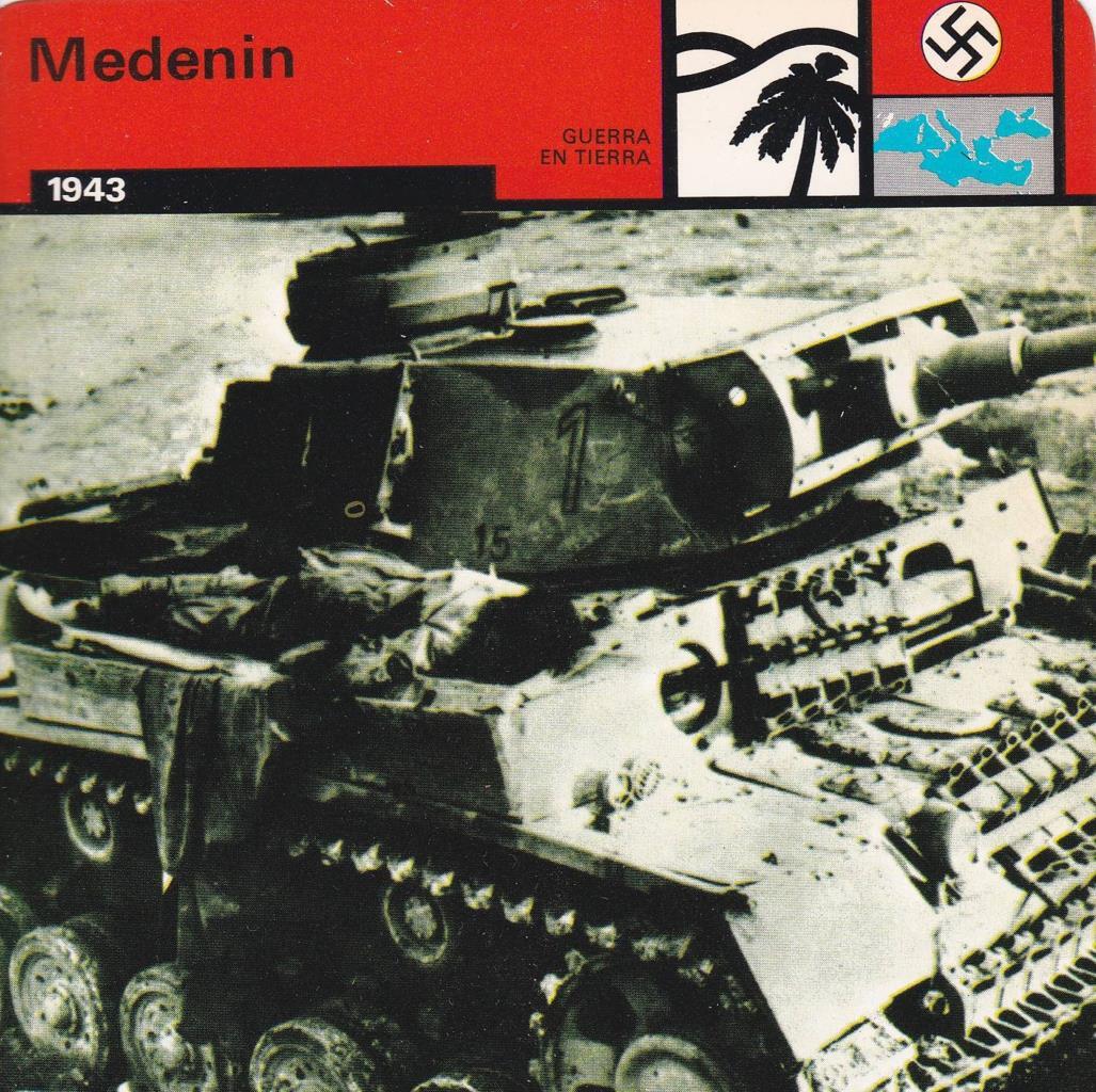 FICHA GUERRA EN TIERRA: MEDENIN. 1943