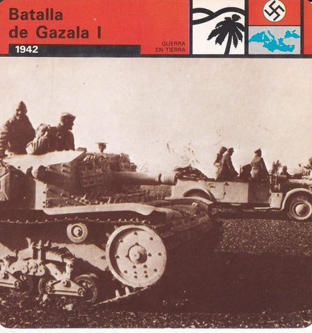 FICHA GUERRA EN TIERRA: BATALLA DE GAZALA I. 1942