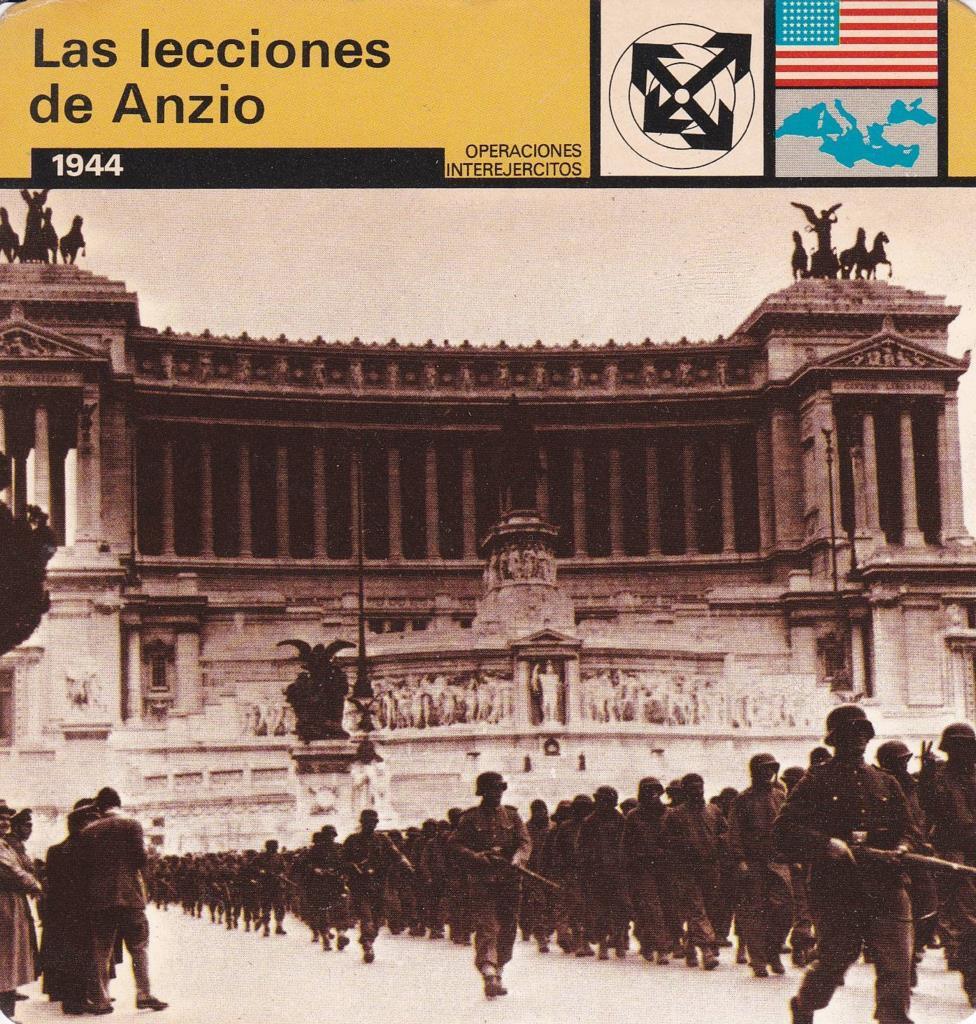 FICHA OPERACIONES INTEREJERCITOS: LAS LECCIONES DE ANZIO. 1944