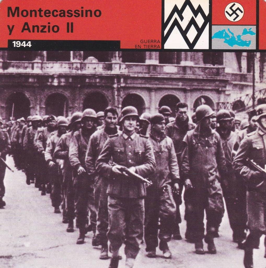 FICHA GUERRA EN TIERRA: MONTECASSINO Y ANZIO II. 1944