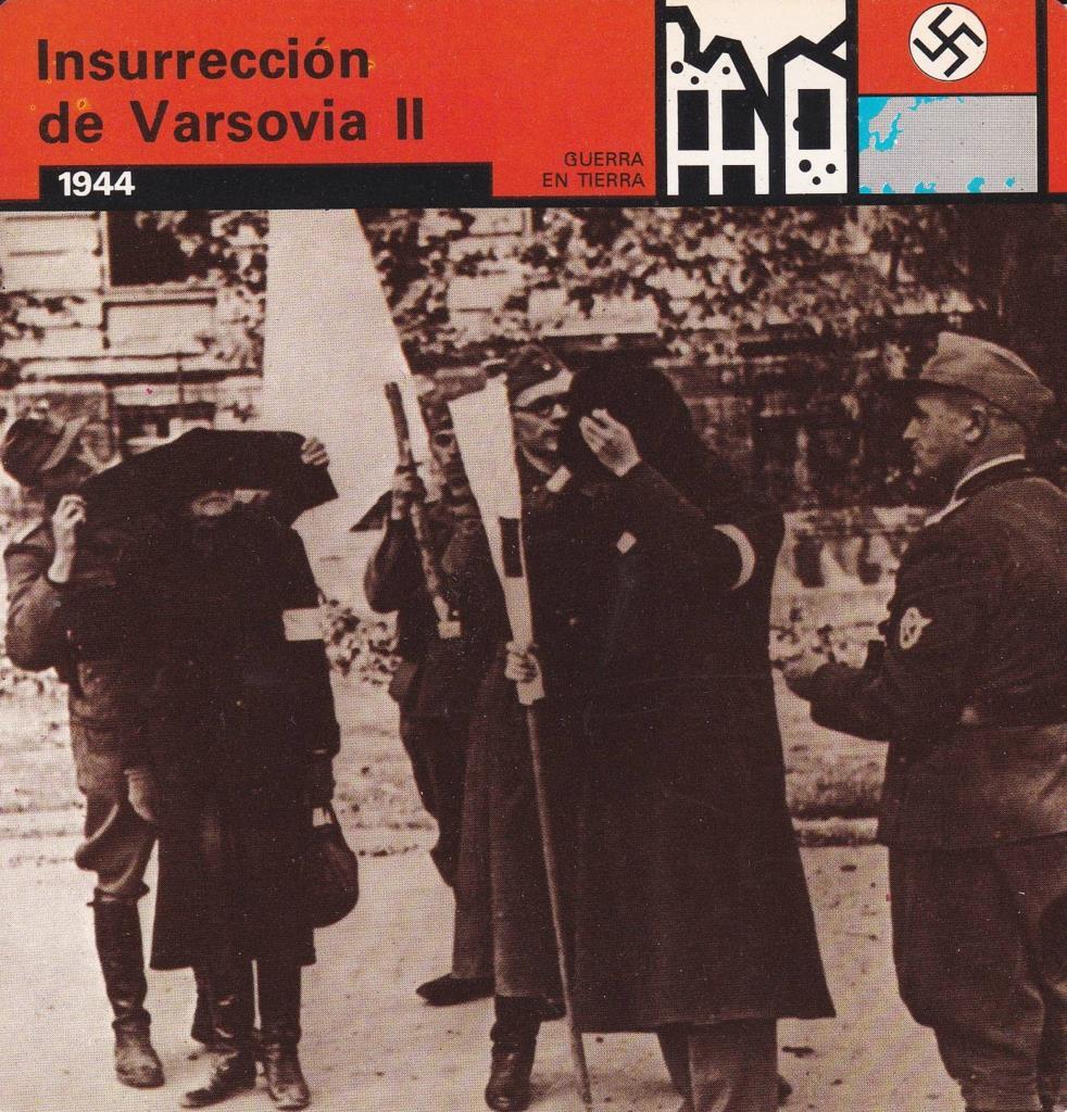 FICHA GUERRA EN TIERRA: INSURRECCION DE VARSOVIA II. 1944