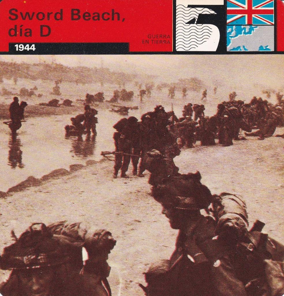 FICHA GUERRA EN TIERRA: SWORD BEACH DIA D. 1944