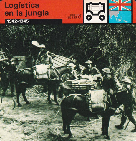 FICHA GUERRA EN TIERRA: LOGISTICA EN LA JUNGLA. 1942-1945