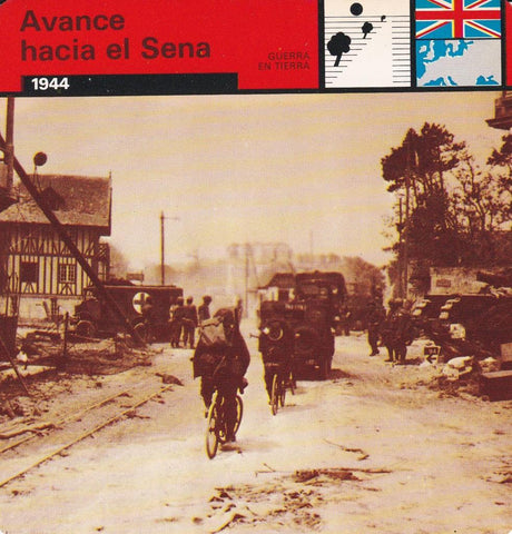 FICHA GUERRA EN TIERRA: AVANCE HACIA EL SENA. 1944