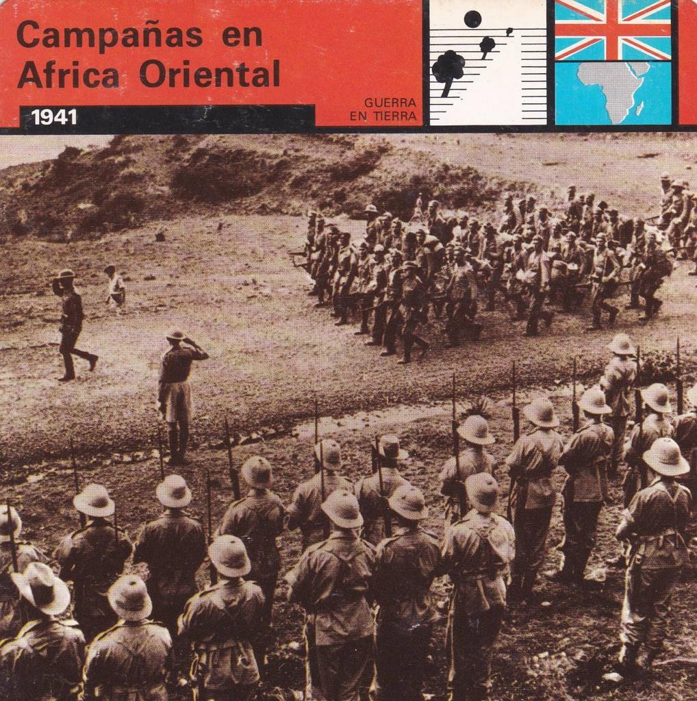 FICHA GUERRA EN TIERRA: CAMPAÑAS EN AFRICA ORIENTAL. 1941