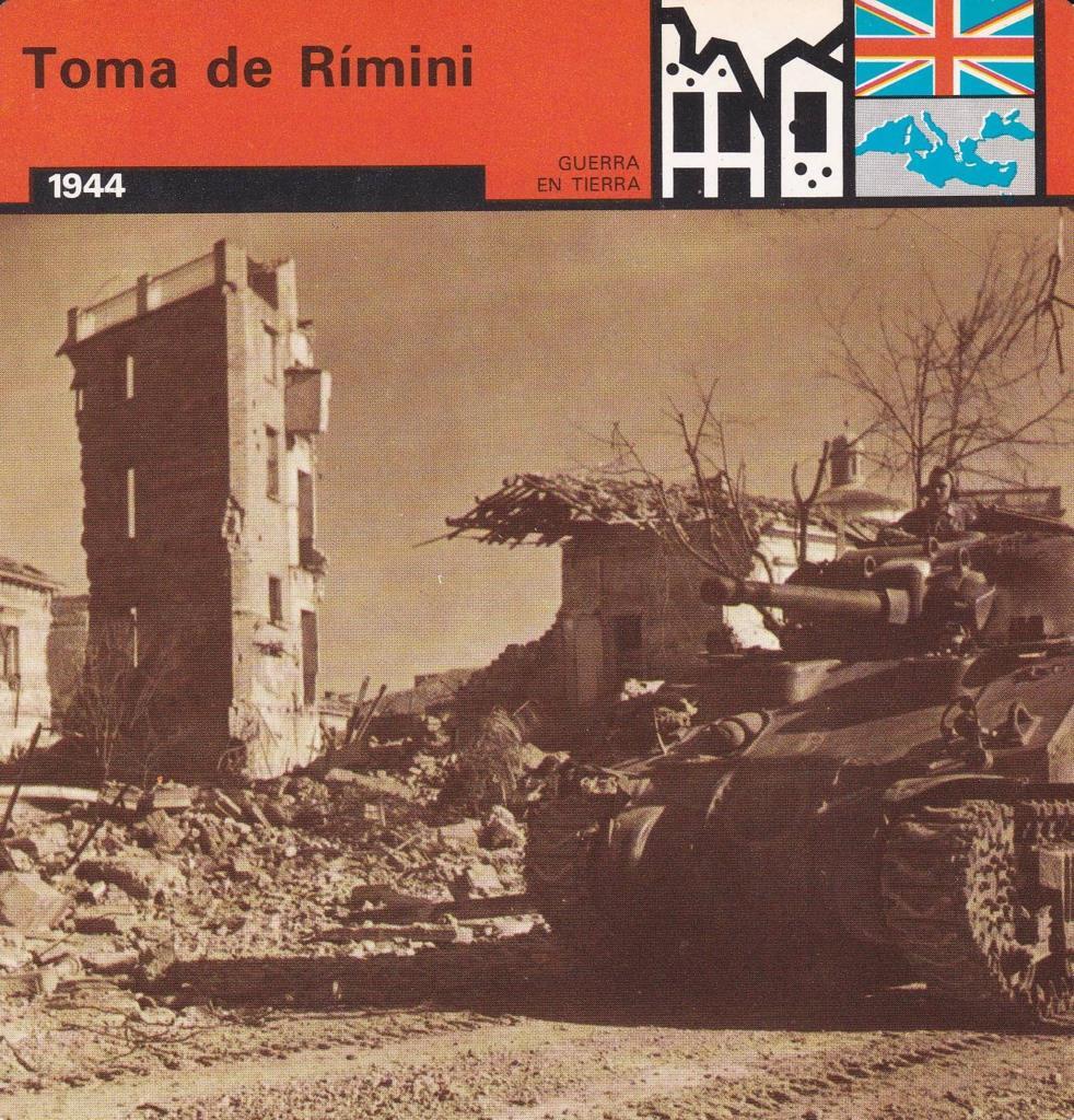 FICHA GUERRA EN TIERRA: TOMA DE RIMINI. 1944