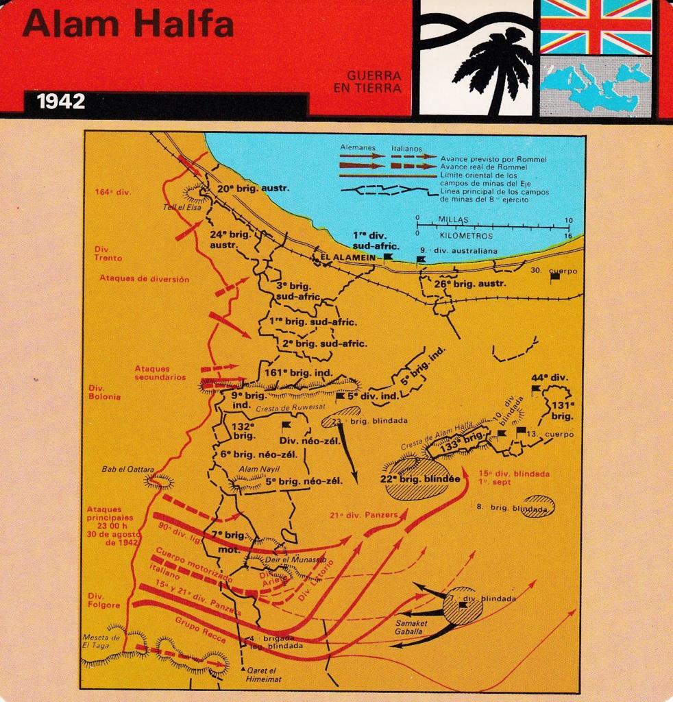 FICHA GUERRA EN TIERRA: ALAM HALFA. 1942