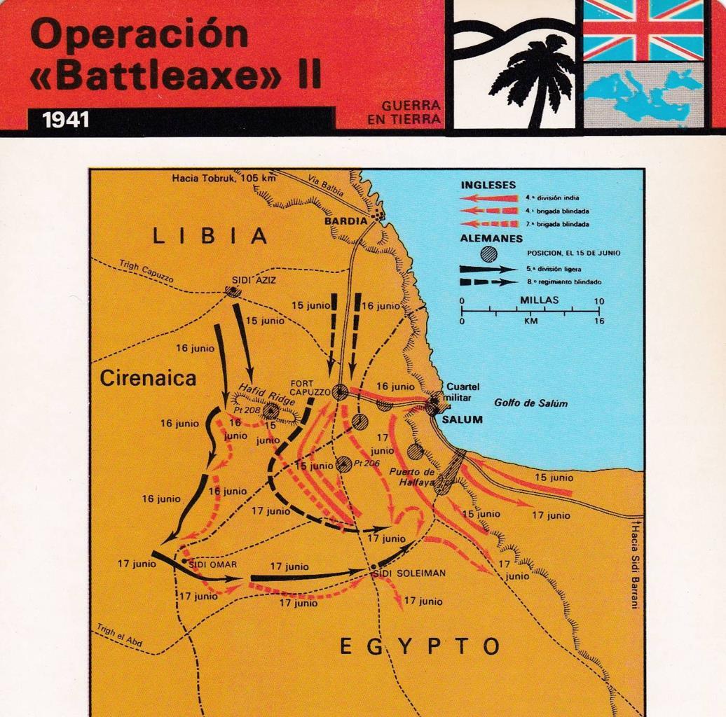 FICHA GUERRA EN TIERRA: OPERACIÓN "BATTLEAXE" II. 1941