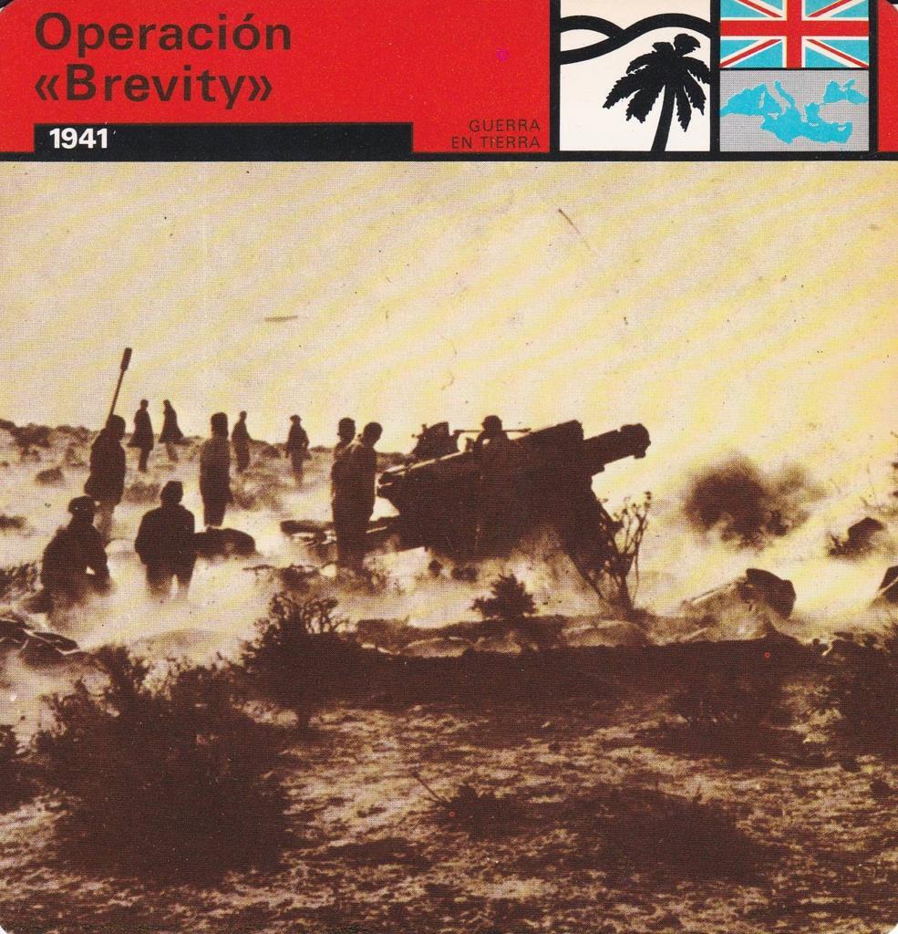 FICHA GUERRA EN TIERRA: OPERACIÓN "BREVITY". 1941