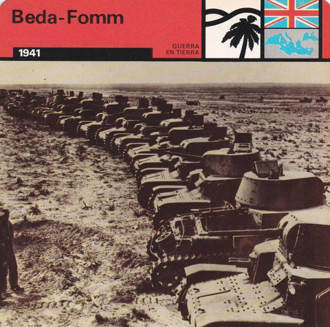 FICHA GUERRA EN TIERRA: BEDA-FOMM. 1941