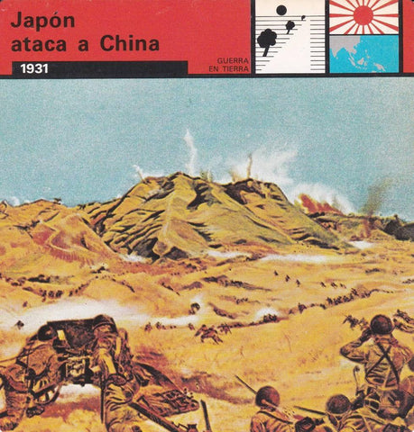 FICHA GUERRA EN TIERRA: JAPON ATACA A CHINA. 1931