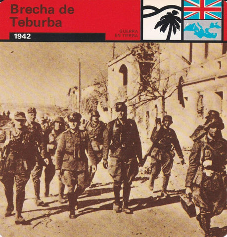 FICHA GUERRA EN TIERRA: BRECHA DE TEBURBA. 1942