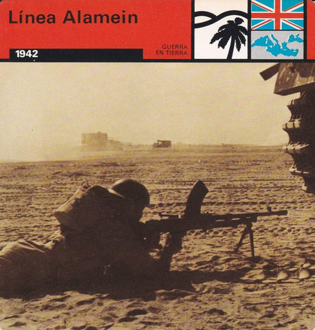 FICHA GUERRA EN TIERRA: LINEA ALAMEIN. 1942