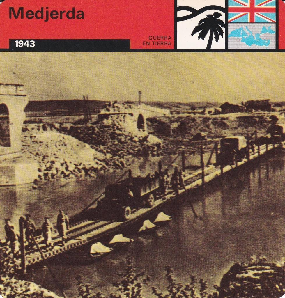 FICHA GUERRA EN TIERRA: MEDJERDA. 1943