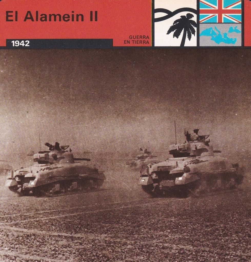 FICHA GUERRA EN TIERRA: EL ALAMEIN II. 1942