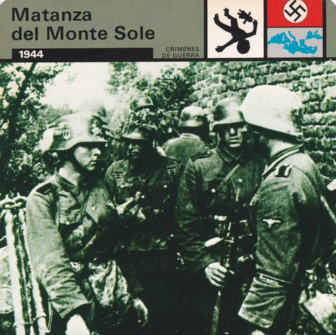 FICHA CRIMENES DE GUERRA: MATANZA DEL MONTE SOLE. 1944