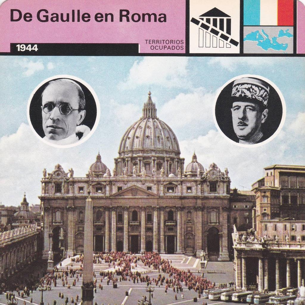 FICHA TERRITORIOS OCUPADOS: DE GAULLE EN ROMA. 1944