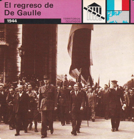FICHA TERRITORIOS OCUPADOS: EL REGRESO DE GAULLE. 1944