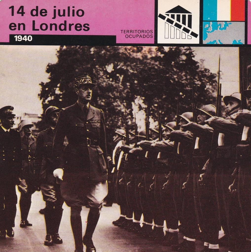 FICHA TERRITORIOS OCUPADOS: 14 DE JULIO EN LONDRES. 1940