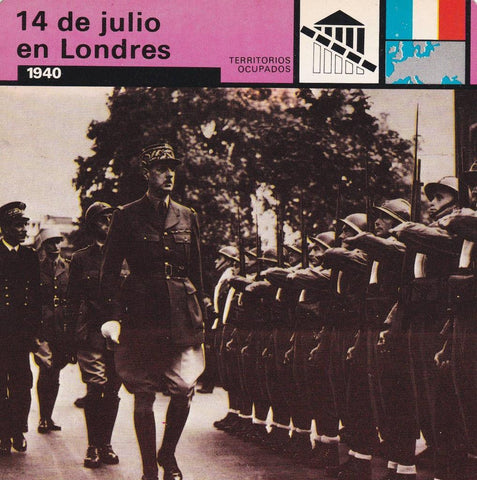 FICHA TERRITORIOS OCUPADOS: 14 DE JULIO EN LONDRES. 1940