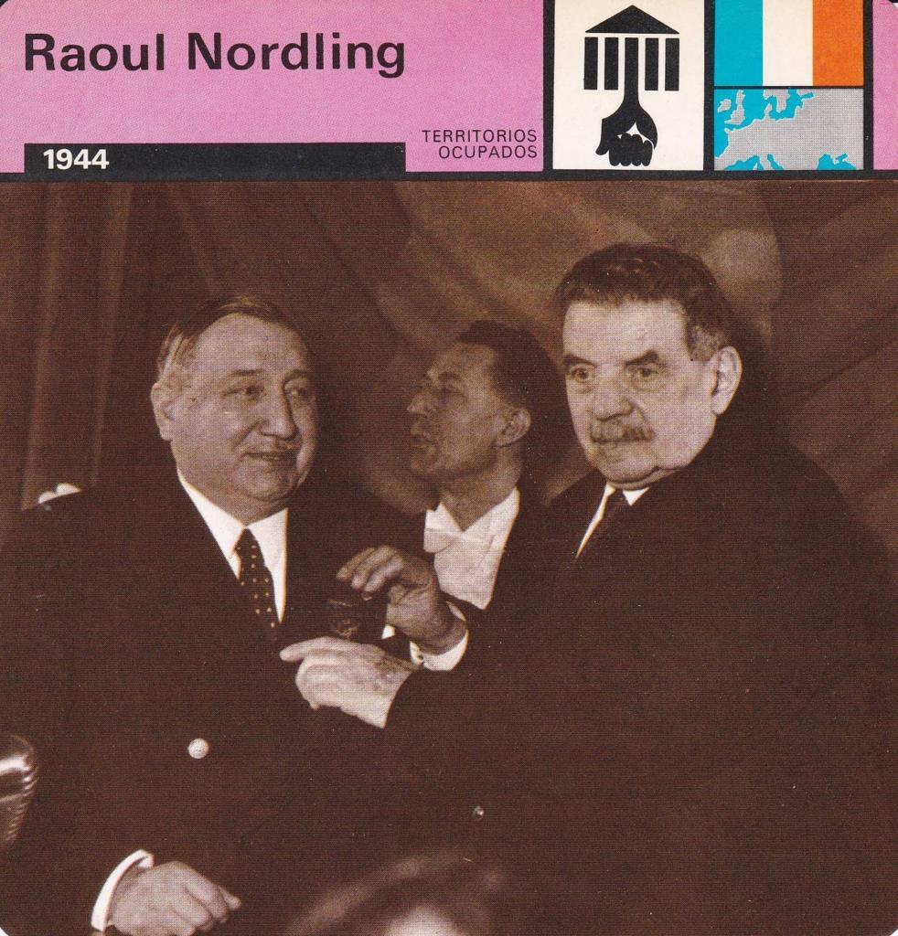 FICHA TERRITORIOS OCUPADOS: RAOUL NORDLING. 1944
