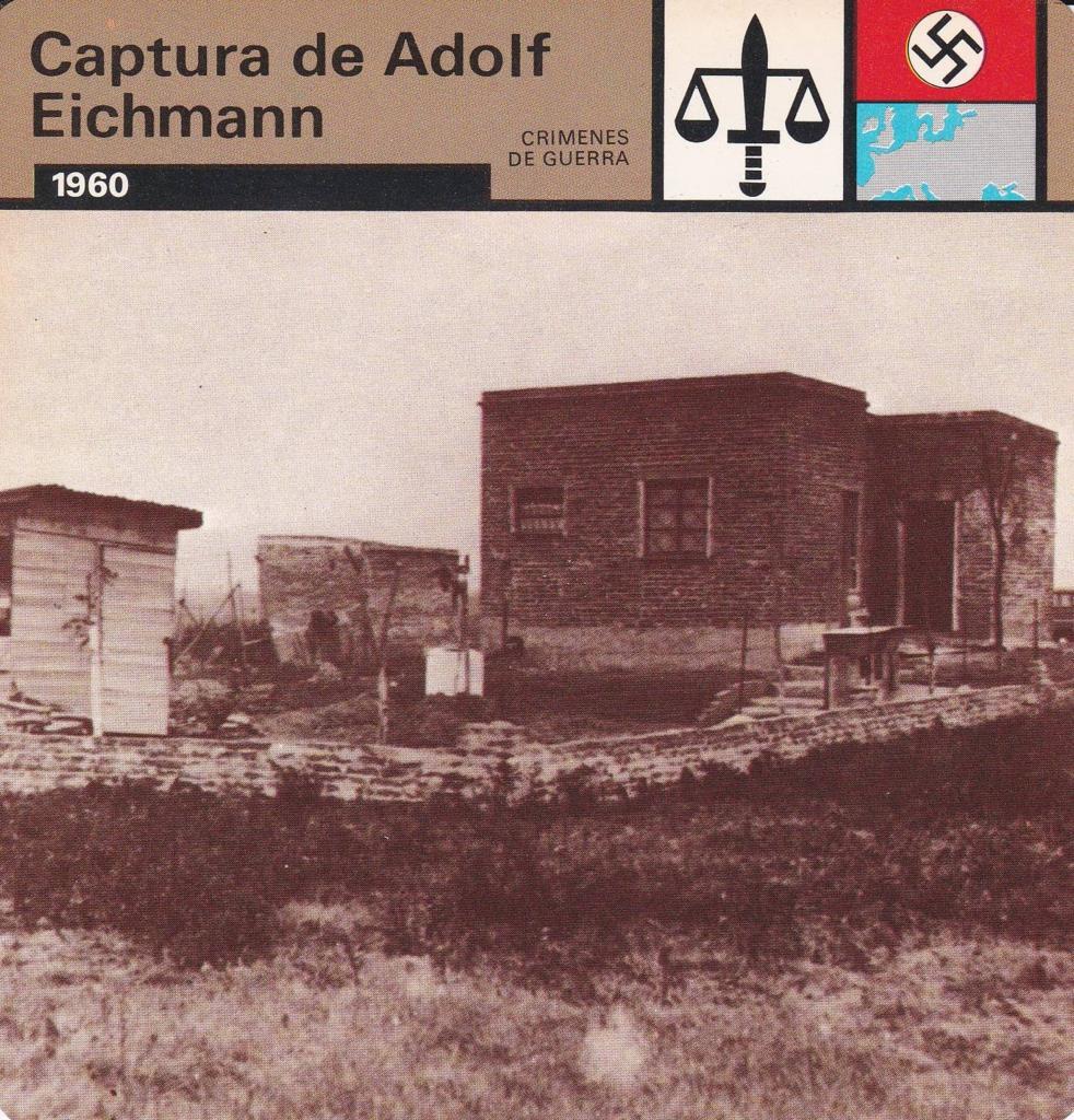 FICHA CRIMENES DE GUERRA: CAPTURA DE ADOLF EICHMANN. 1960