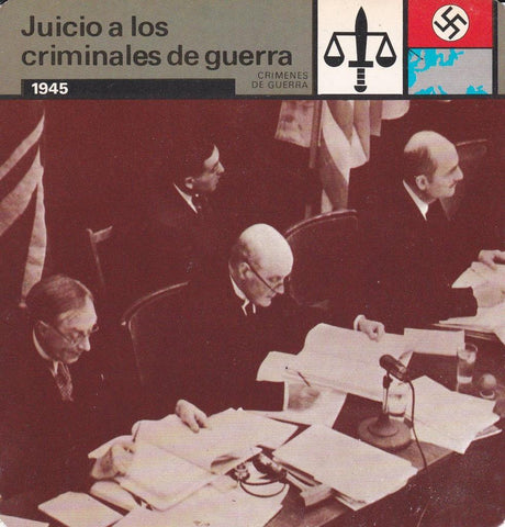 FICHA CRIMENES DE GUERRA: JUICIO A LOS CRIMINALES DE GUERRA. 1945