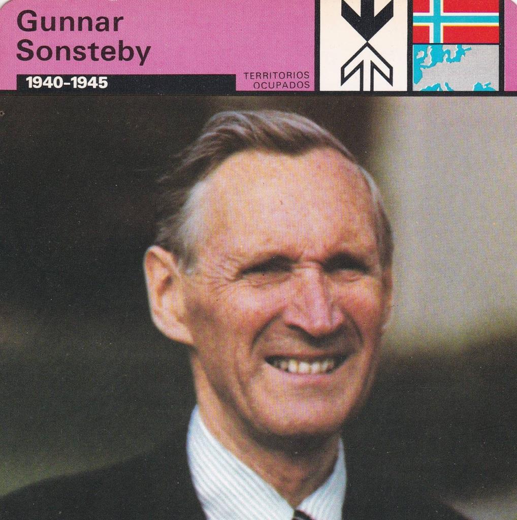 FICHA TERRITORIOS OCUPADOS: GUNNAR SONSTEBY. 1940-1945