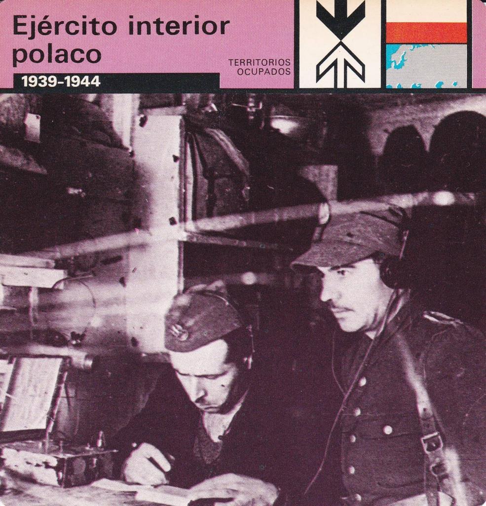 FICHA TERRITORIOS OCUPADOS: EJERCITO INTERIOR POLACO. 1939-1944