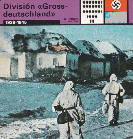 FICHA JERARQUIA MILITAR: DIVISION "GROSS-DEUTCHLAND". 1939-1945