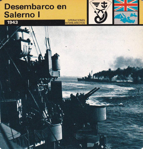 FICHA OPERACIONES INTEREJERCITOS: DESENBARCO EN SALERMO I. 1943