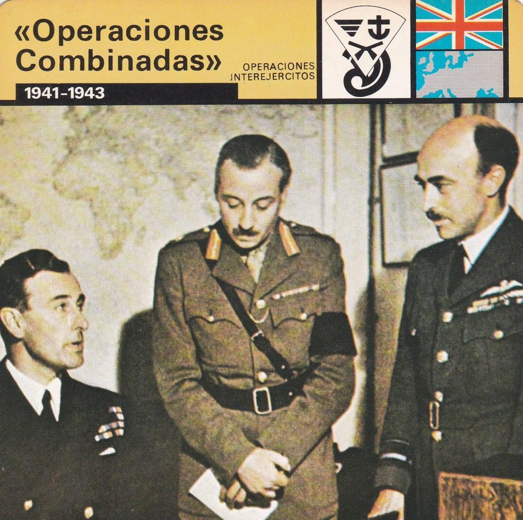 FICHA OPERACIONES INTEREJERCITOS: "OPERACIONES COMBINADAS". 1941-1943